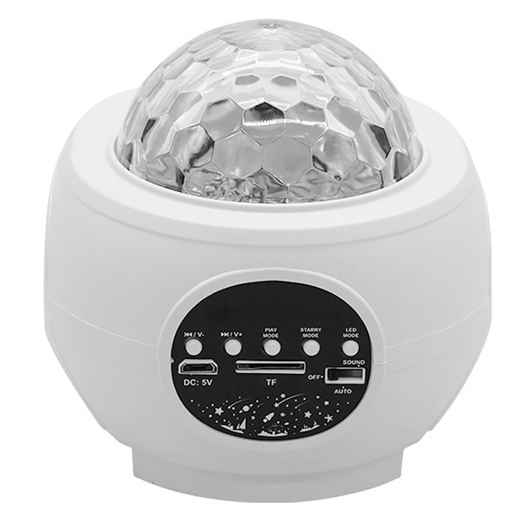 homeholiday Starry Projector Lamp LED Star Night Bluetooth Speaker Lamp Light Ocean Wave Bluetooth Speaker Colorful Projection Light