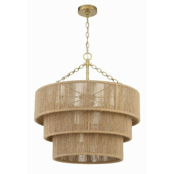 10 Light 3-Tier Chandelier-25.5 inches Tall and 24 inches Wide Bailey Street Home 49-Bel-5145048
