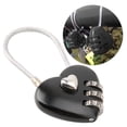 thumbnail image 3 of Heart Shape 3 Digit Code Combination Luggage Bag Lock, Provides Password Security, Ideal For Couples, Suitable For Luggage, Bags, And Suitcases, Features A 3 Digit Combination, 3 of 8