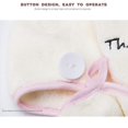 thumbnail image 5 of Toalla de microfibra para el cabello con botón, súper absorbente y de secado rápido para mujeres., 5 of 5