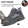thumbnail image 4 of AUXDIQ Safety Trainers Men Women Steel Toe Cap Work Shoes Comfy Construction Industrial Sneakers, 4 of 6