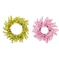 thumbnail image 4 of Toystoory Guirnalda de flores de seda artificial Simulación de flores Guirnalda Aro de ratán de primavera Ventana de hoja verde Boda 45 cm / Type2 NO2, 4 of 6