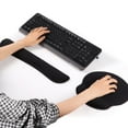 thumbnail image 1 of Keyboard Riser Wrist Rest Set, 3 PCS Keyboard Stand Mouse Pad Wrist Rest, Non-Slip Elevated Acrylic Tilted Keyboard Holder for Ergonomic Typing Working, Memory Foam Wrist Supports, 1 of 6