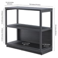 thumbnail image 4 of Evelyn&Zoe Modern/Contemporary 33" Tall Charcoal Gray Bookcase, 4 of 6