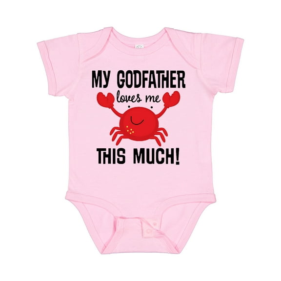 Inktastic My Godfather Loves Me Godchild Boys or Girls Baby Bodysuit