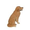thumbnail image 3 of 21" Sitting Golden Retriever Dog Outdoor Garden Statue, 3 of 6