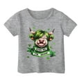 thumbnail image 1 of TZEWGL Casual Shirt For Kid Printed Short Sleeve Crew Neck Clothes For Kids size 4-5T, 1 of 3