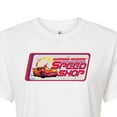 thumbnail image 3 of Disney Cars - Lightning McQueen Speed Shop - Juniors Cropped Cotton Blend T-Shirt, 3 of 5