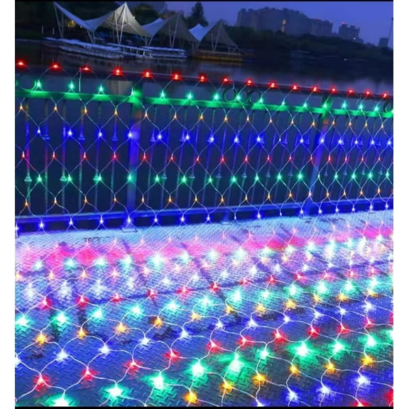 Net LED String Lights 8Modes 220V 110V EU Plug Festival Christmas Decoration Halloween New Year 2026 Wedding Party