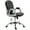 Black, variant on Vinsetto PU Leather Office Chair, Button Tufted Desk Chair, Armrests, Adjustable Height, Swivel Wheels