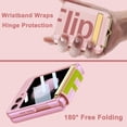thumbnail image 4 of Case with Strap Compatible for Samsung Galaxy Z Flip 5 5g Case with Camera Screen Protector,Shockproof PU Leather Cover Flip Case for Samsung Galaxy Z Flip 5 Phone Case with Stand for Lady Pink, 4 of 14