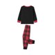 thumbnail image 5 of Pijama navideño a juego con estampado de alces: camisa de manga larga y pantalón a cuadros. Ropa de estar por casa suave., 5 of 9