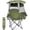 Grass Green, variant on ABORON Camping Chair with Canopy Sunshade, Portable Folding Camping Chair for Outdoor & Beach, Heavy Duty Lawn Chair for Adults with Cooler Bag and Cup Holder, Supports 330 lbs - Navy Blue