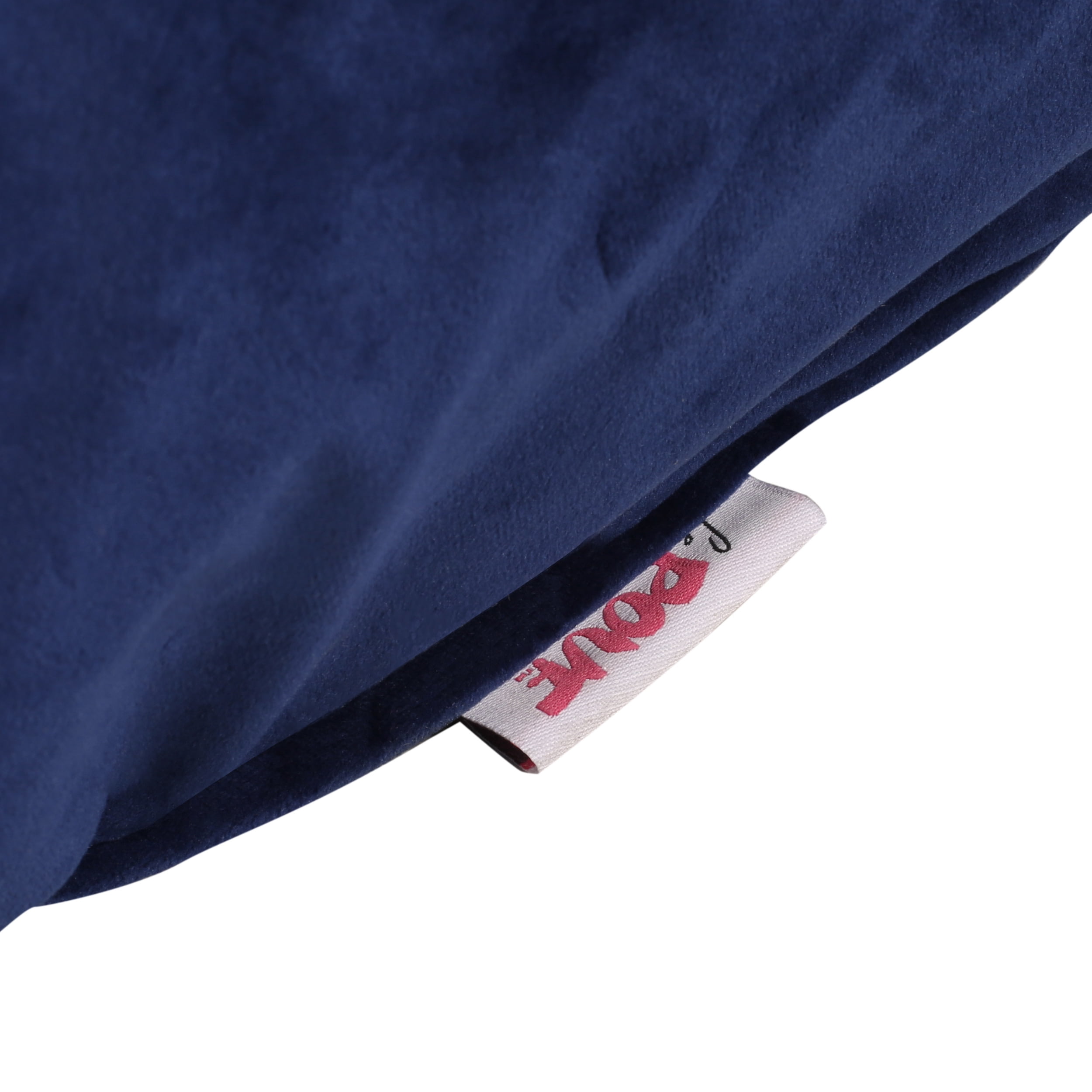 Noble House Velie Velvet Bean Bag Chair, Royal Blue