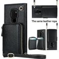 thumbnail image 5 of Funda tipo cartera para Huawei Mate 20 con tarjetero y correa para el hombro para mujer, 5 of 5