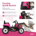 thumbnail image 5 of Infans Kids Ride On Excavator Digger 12V Electric Tractor RC w/ Digging Bucket Pink, 5 of 7