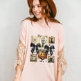thumbnail image 5 of Halloween Postage Stamp T-Shirt, Vintage Spooky Collage Tee with Pumpkin Ghost Cat Skeleton, Gothic Aesthetic Shirt, Fall Festival Gift, 5 of 7