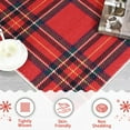 thumbnail image 6 of Garvee 4'x6' Christmas Area Rug Washable Plaid Living Room Rug, Non-Slip Stain Resistant Rugs Holiday Home Decor Indoor Floor Mat for Bedroom Dining Room, Red, 6 of 9