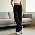 thumbnail image 4 of VBVC Women's Wide Leg Jeans with Pockets , Elastic Waist Pull On Denim Pants For Women, XS-XL, 4 of 6