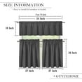thumbnail image 2 of Rustic Coffee Tool Valance Curtains for Kitchen, Hand Painted Cup Dessert Coffee Beans Grinding Machine Decor Pattern Wood Texture Window Treatments, Drapes for Living Room, 54x18in 1P+27x36in 2P, 2 of 4