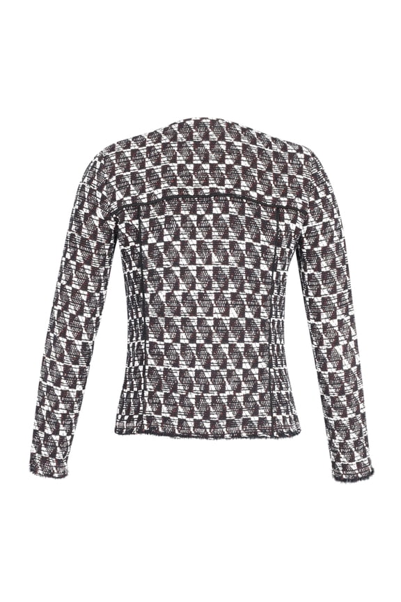 Pre-Owned Iro Kamber Tweed Jacket in Black and White Cotton