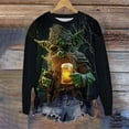 thumbnail image 4 of Unisex St. Patrick's Day Elderly Print Casual Long Sleeve T-Shirt, 4 of 5
