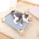 thumbnail image 2 of 1 juego (alpaca) Cama para mascotas de madera maciza y lona, cama para perros, cama para gatos, hamaca cuadrangular para gatos, cama para mascotas de madera extraíble y lavable, 2 of 5