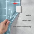thumbnail image 2 of Self-adhesive Shower Clips Splash Guard Clips Fixed Curtain Stop Clips Shower Clips For Shower Curtains, 2 of 4