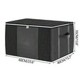 thumbnail image 4 of DPTALR 3 Pack Clothes Storage, Foldable Blanket Storage Bags, Storage Containers For Organizing Bedroom, Clothing, Organization And Storage With Lids And Handle, 4 of 9