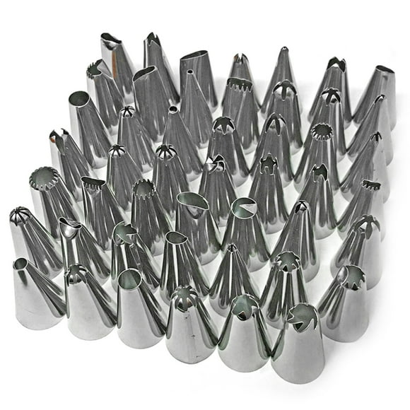 Amdohai Stainless Steel Cake Decorating Supplies Cake Turntable 48PCS/Set DIY Cream Tools