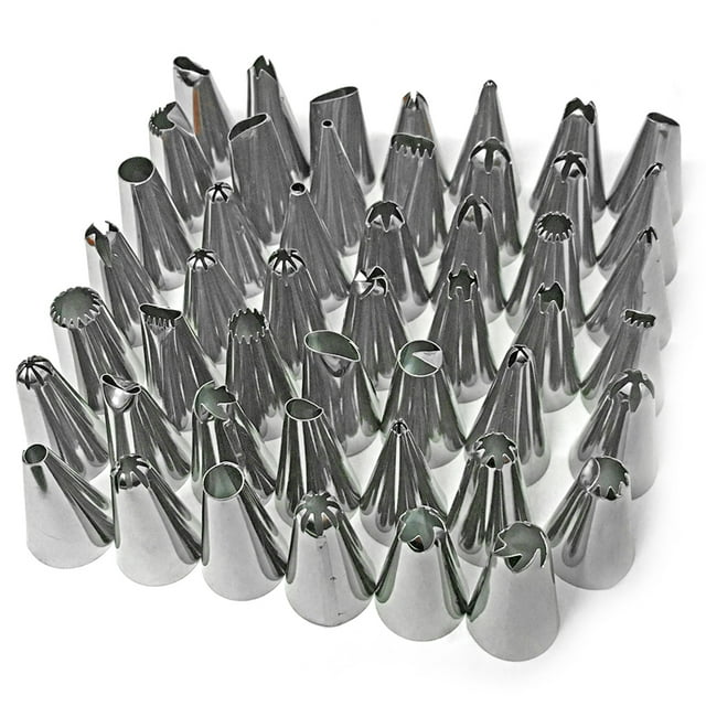 Stainless Steel Cake Decorating Supplies Cake Turntable 48PCS/Set DIY Cream Tools