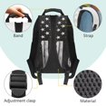 thumbnail image 4 of Pzuqiu American Flag Eagle School Backpack for Boys Kids Backpacks for Boys Backpack Lunch Box with Pencil Bag Water Bottle Holder, 17 Inch Travel Daypack Camping School Bag 4pcs, 4 of 7