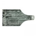 thumbnail image 1 of Rustic Cutting Board, Monochrome Old Closed Store Front with Jalousie and Classic Medieval Touch Historic Photo, Tempered Glass Cutting and Serving Board, Wine Bottle Shape, Grey, by Ambesonne, 1 of 1