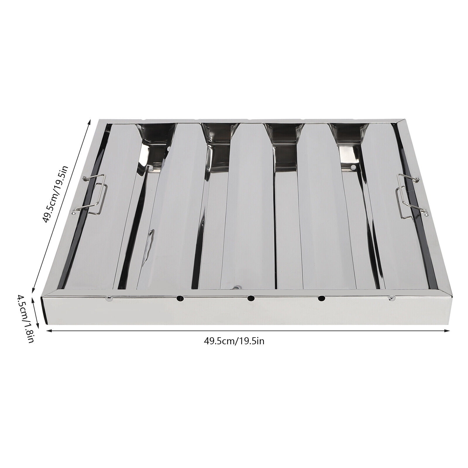 6 Pack 20"X20" Hood Grease Filter Baffle Stainless Steel Commercial Hood Filters