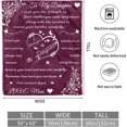 thumbnail image 2 of LHSHID Daughter Blanket Daughter Blankets from Mom Dad Birthday for Daughter I Love You Daughter Presents to My Daughter Daughter Soft Flannel Letter Throw Blanket 30"x40", 2 of 7