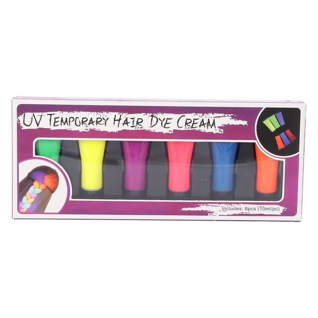 Crema de Tinte Para El Cabello UV ANGGREK Fluorescente Suave 6 Colores 10 ml Cada Color