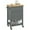 Grey, variant on HOMCOM Kitchen Cart on Wheels with Towel Rack, Drawer, Shelf and Cabinet