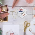 thumbnail image 6 of 3drose, I Love Missouri, 3 inch Snowflake Porcelain Ornament, 6 of 7
