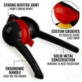 thumbnail image 2 of Zulay Kitchen 2-in-1 Manual Lemon Squeezer Manual Juicer Citrus Press - Black/Red, 2 of 8