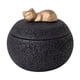 thumbnail image 2 of Contenedor de urna conmemorativa, tarro de almacenamiento decorativo de escritorio con tapa, resistente y compacto. Negro, 2 of 9