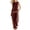 Wine, variant on POIUYTR Womens Summer Cotton 2 Piece Sets Casual Crewneck Tank Tops Loose Wide Leg Pants Color Block Outfits