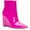 Pink, variant on INC Womens Black Comfort Hidden Heel Azah Pointed Toe Wedge Zip-Up Booties 7 M