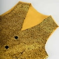 thumbnail image 5 of Sparkly Vest for Boys V-Neck Gold Shiny Dance Vest for Boys Boys Girls Singing Group Show Costume Mardi Gras Dress 5-6 Years, 5 of 6
