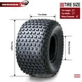 WANDA 2 New ATV Tires 22X118 4PR P323, NonDirectional Tread, Heavy