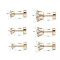 thumbnail image 4 of QQTDFG 6 Pairs 20G Stainless Steel Stud Earrings CZ Ear Studs Ear Tragus Helix Piercing-Black, 4 of 9