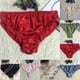 thumbnail image 3 of Ropa interior sexy brillante y sólida Fule, tangas suaves, bragas de seda para mujer, transpirables, 3 of 8