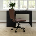 thumbnail image 6 of Martha Stewart Upholstered Office Chair in Saddle Brown/Oil Rubbed Bronze, 6 of 12