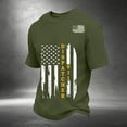 thumbnail image 2 of Dispatcher 911 Never Forget Men's T-Shirt - First Responder Tribute Pullover with Vintage Style Graphic and Soft Knit for Daily Casual Wear Army Green L, 2 of 3