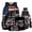 American Flag Fish, variant on Garronmavis Lizard Print Backpack Set Boy School Bags Cool Kids Book Bag & Insulated Lunch Bag & Lightweight Pencil Case & Water Bottle Sling Bag Set for School Student