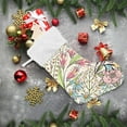 thumbnail image 6 of Coolnut 17.7 Inch Christmas Stockings, 1 PCS Colorful Flowers Plants Presonalized Large Stocking Sock for Family Holiday Xmas Party Decorations, 6 of 7